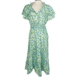 The Impeccable Pig Sz S Floral Prairie Style Dress